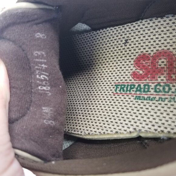 SAS Free Time Walking Shoes Womens 8.5M Oxford Beige Taupe Suede Lace Up Comfort - Picture 10 of 16